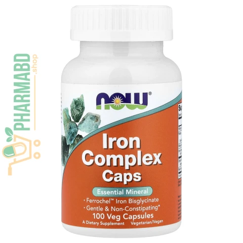 NOW Foods, Iron Complex Caps Supplement, 100 Veg Caps