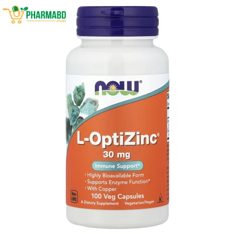 NOW Foods, L-OptiZinc, 100 Veg Capsules