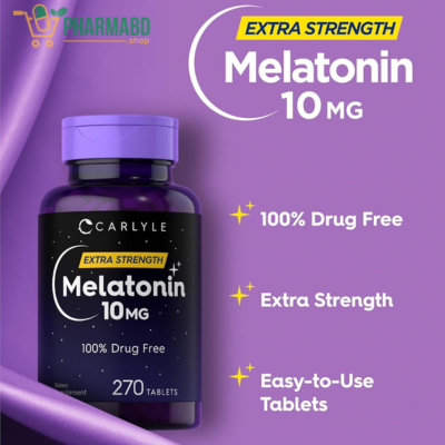 Carlyle Melatonin 10mg 270 Tablets with L-Theanine 5.5mg