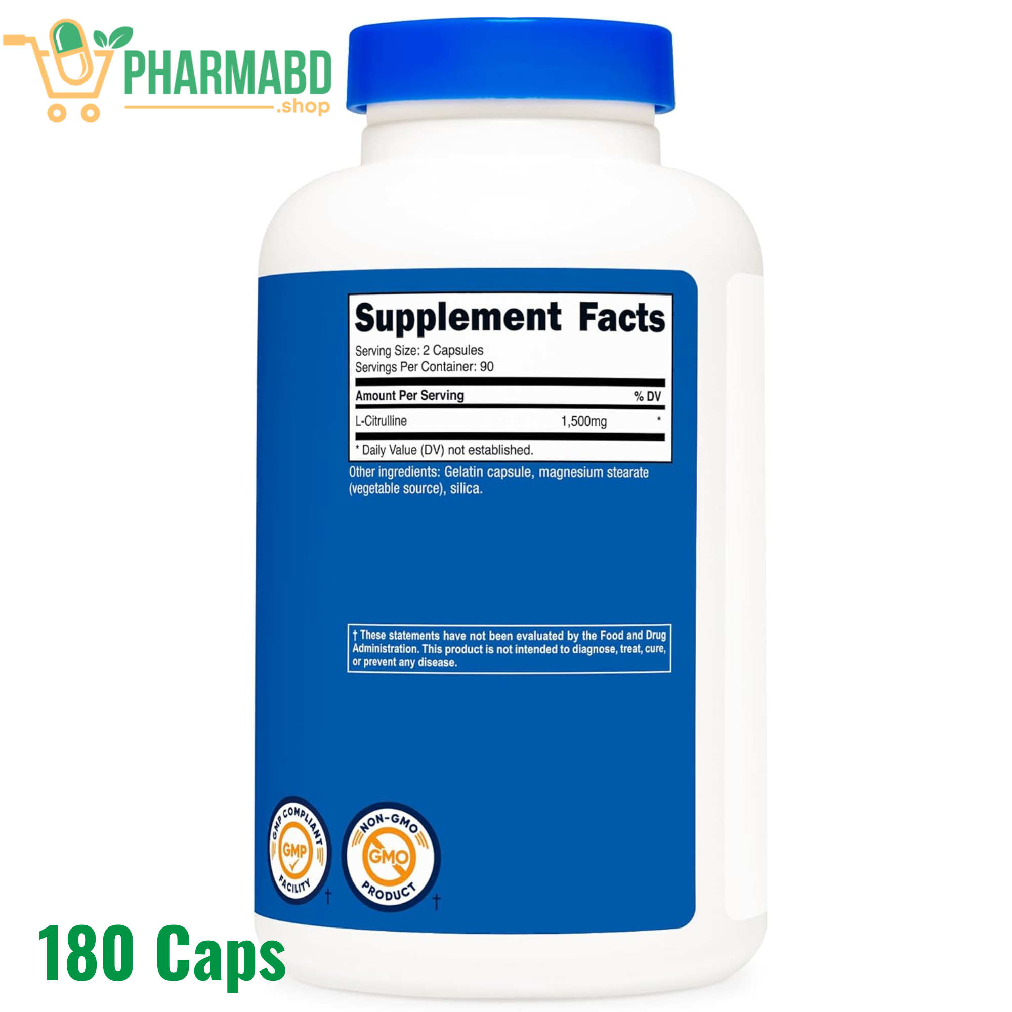 Nutricost L- Citrulline Supplement 180 Capsules