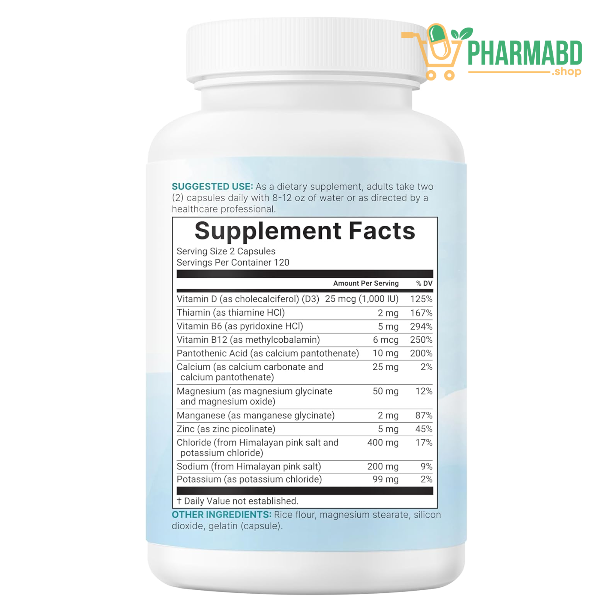 Micro Ingredients, Advanced Electrolyte Complex With Multivitamins Supplement, 240 Capsules