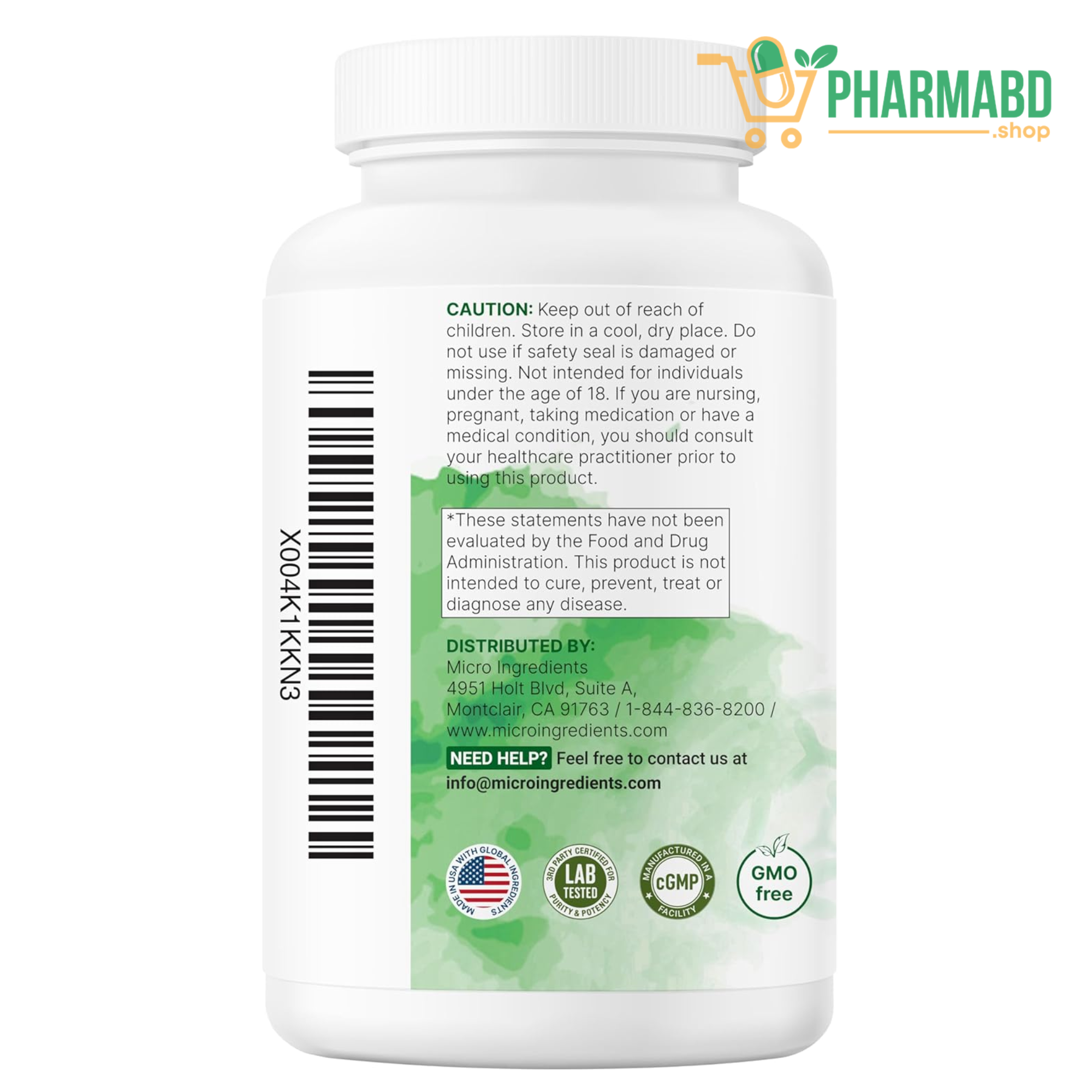 Micro Ingredients Mega Probiotics 200 Billion CFU, 120 Veggie Capsules