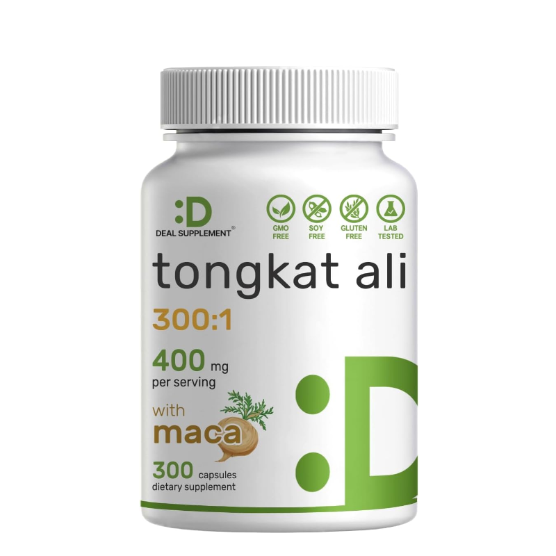 DEAL SUPPLEMENT Tongkat Ali with Maca Root 300 Capsules