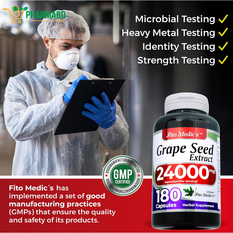 FITO MEDIC'S Grape Seed Extract 180 Capsules