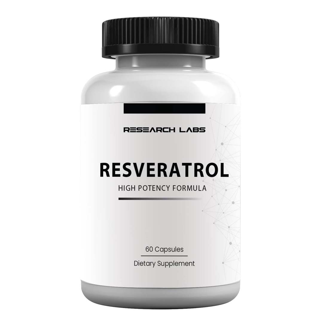 Research Labs Resveratrol Supplement 1200mg, 120 Capsules