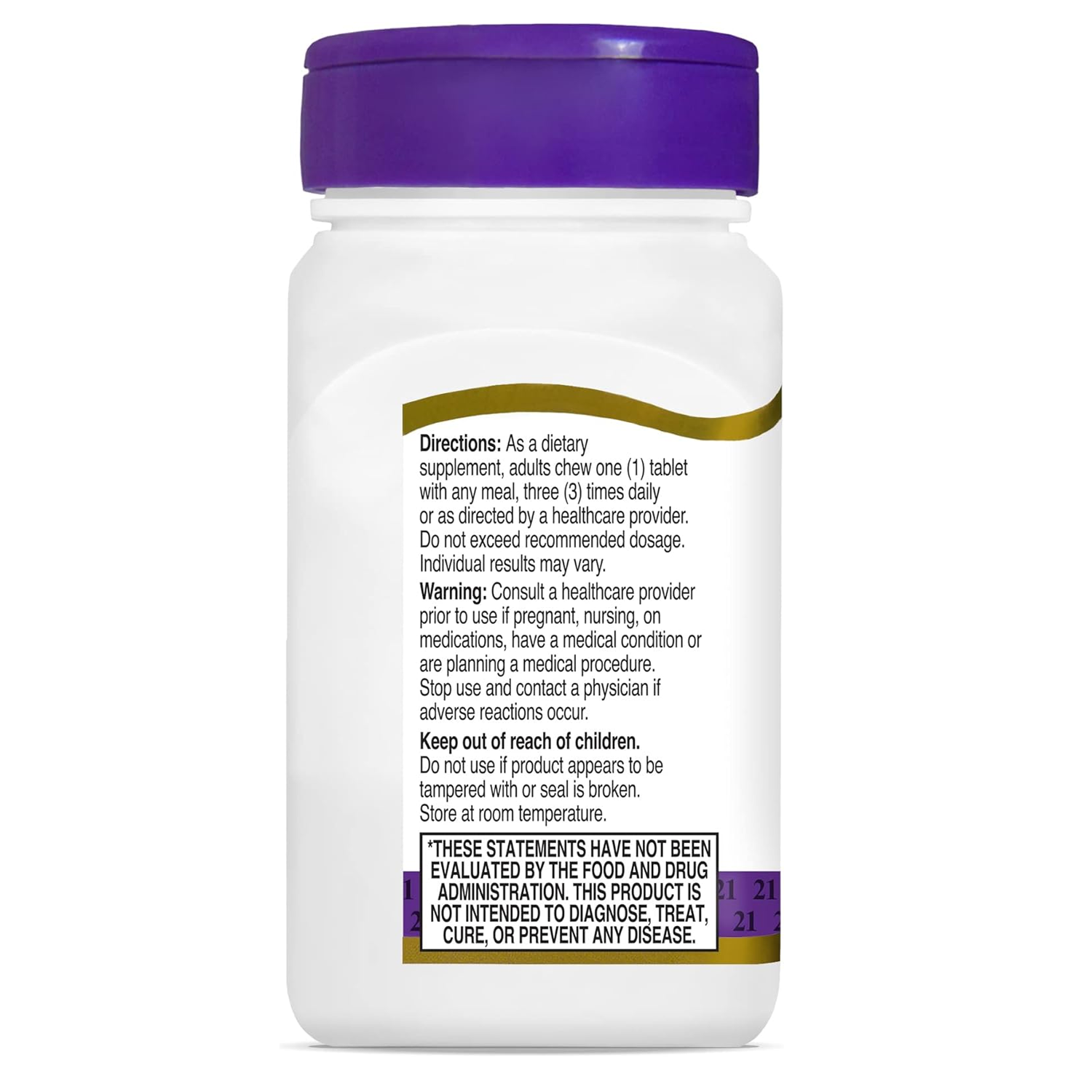 21st Century, Chewable Papaya Enzyme, for Digestion, 100 Tablets