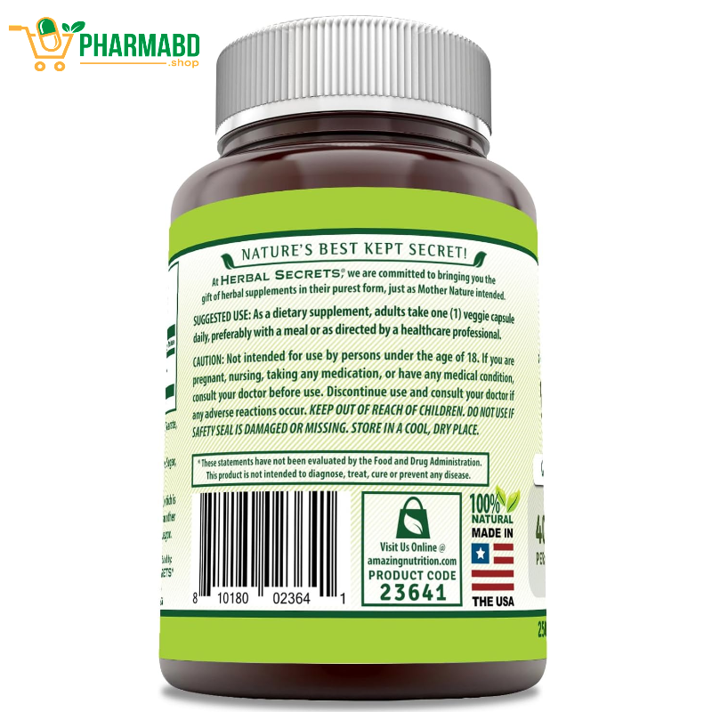 Herbal Secrets, Vitex Fruit, 400 mg, 250 VegCaps