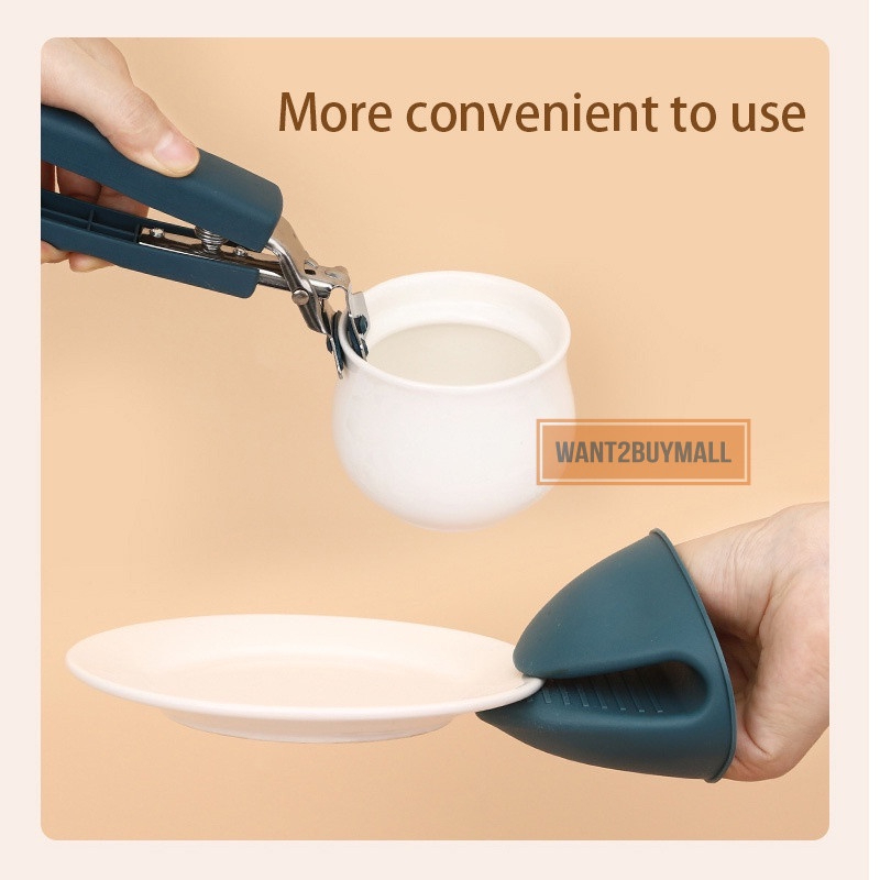 Anti-Scald Bowl Clamp Kitchen Bowl & Plate Glove, 2 Pcs