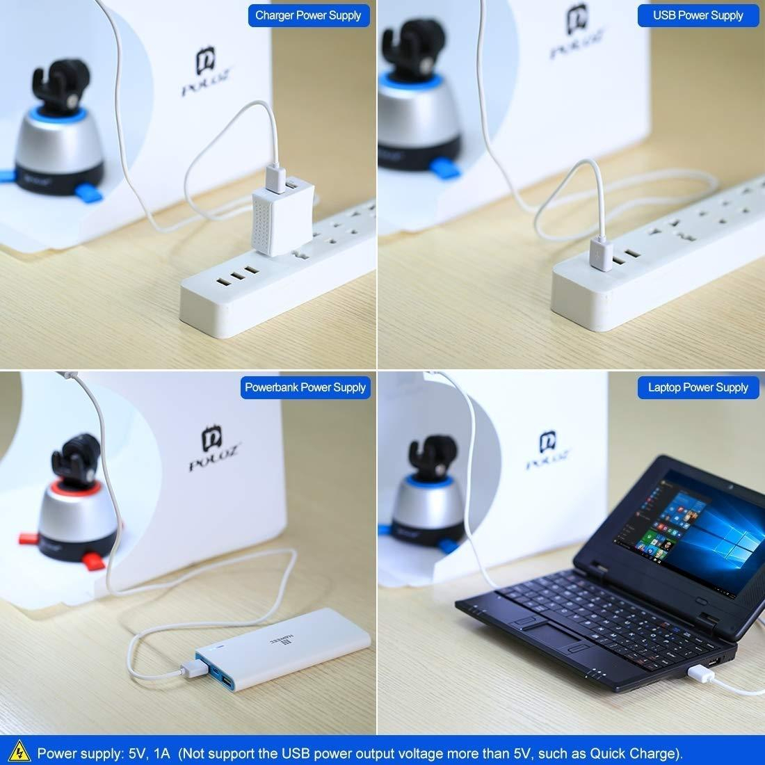 Mini Studio Product Photography Light Box with 6 Backdrops