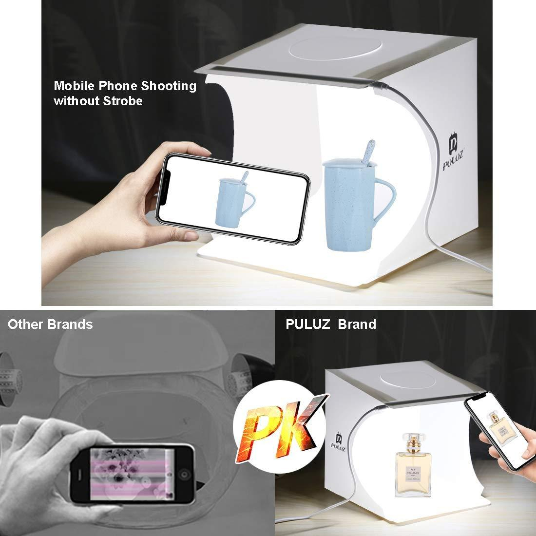 Mini Studio Product Photography Light Box with 6 Backdrops