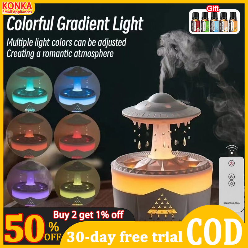 UFO Raindrop Humidifier Water Drop Air USB Aromatherapy