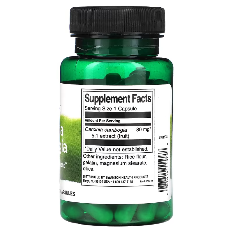 Swanson, Garcinia Cambogia, Weight Management, 60 Capsules