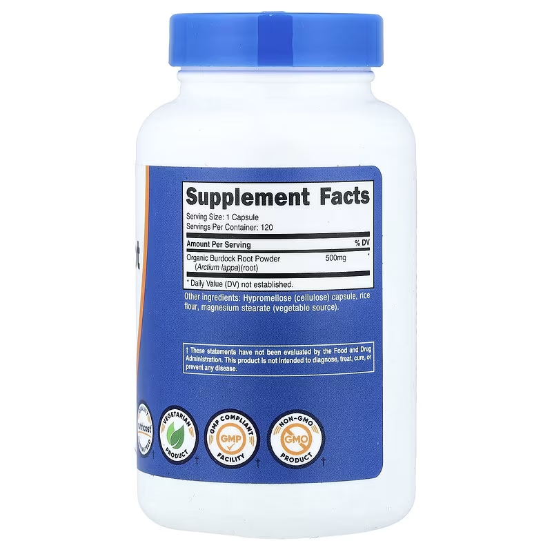Nutricost, Burdock Root, 500 mg, 120 Caps