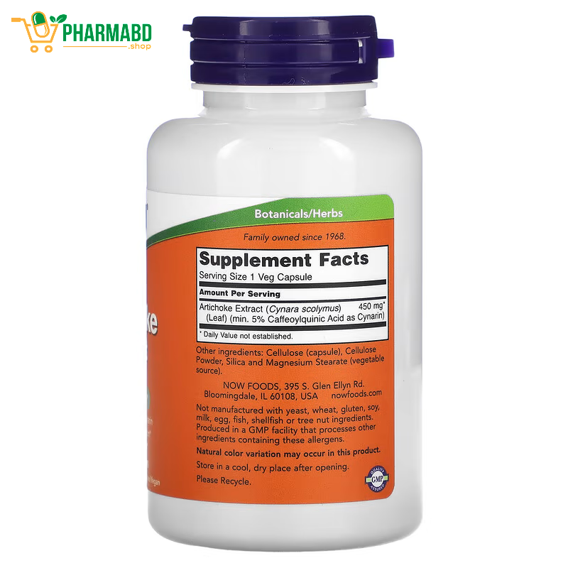 NOW Foods Artichoke Extract, 90 Veg Capsules